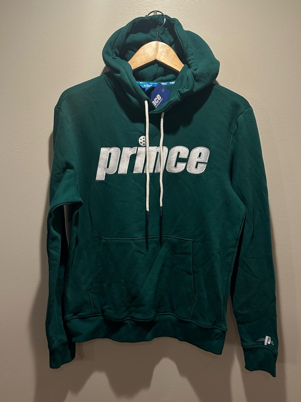 Prince Teal-Green Pullover Hoodie with White Logo